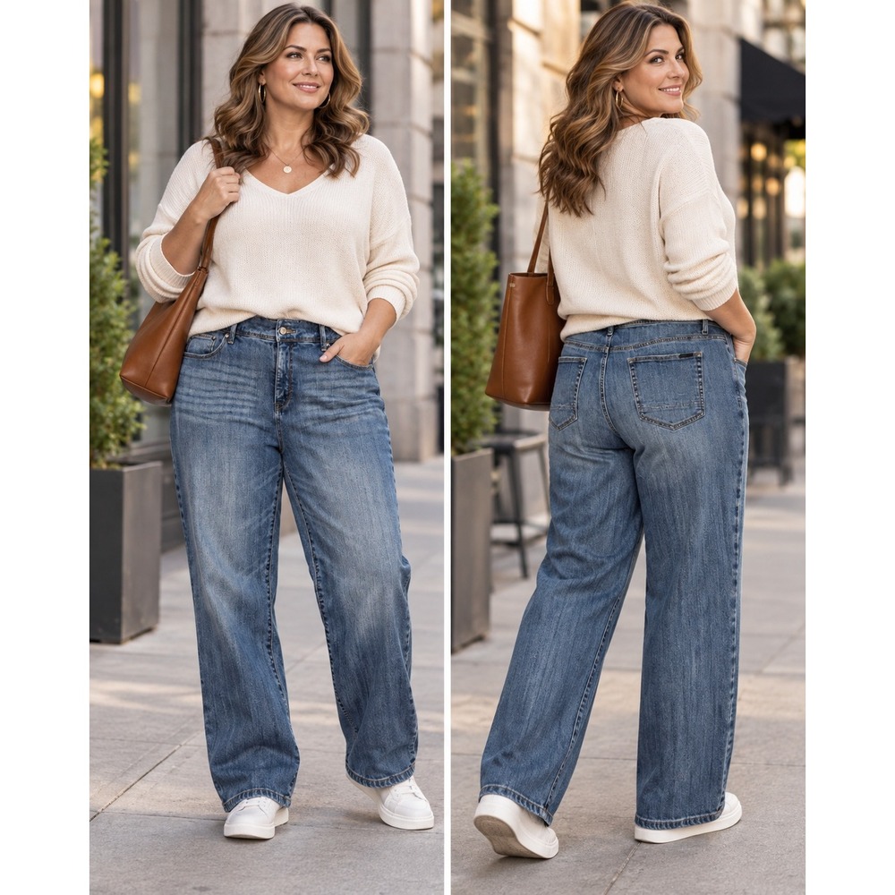 Chico's So Slimming Chicos Size 2 US Size 12 Girlfriend Crop Jeans Denim #1656
